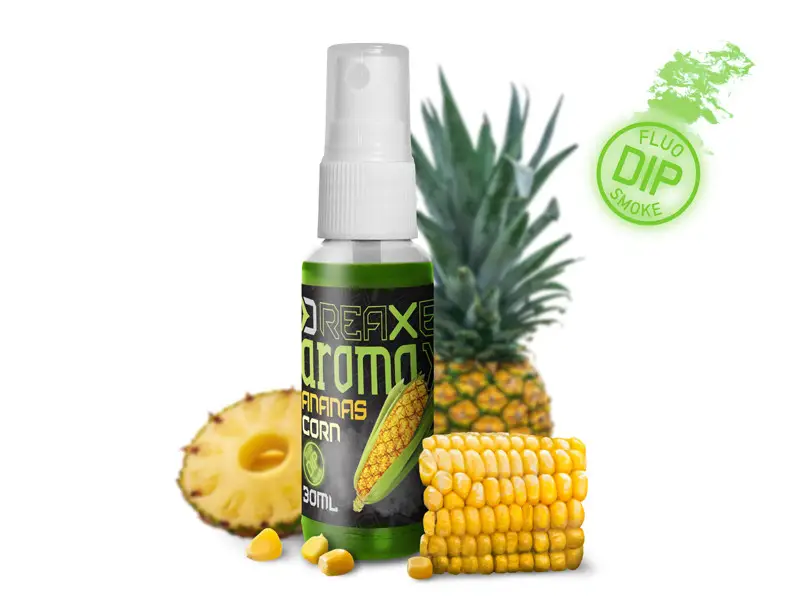 Cel mai vândut Dip Lichid Delphin AromaX Neon Spray,Porumb-Ananas, 30ml