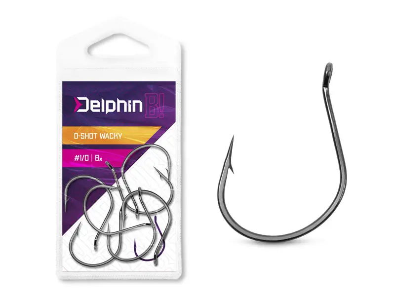 Carlige Drop Shot Delphin B! D-SHOT WACKY,8buc/plic Calitate înaltă