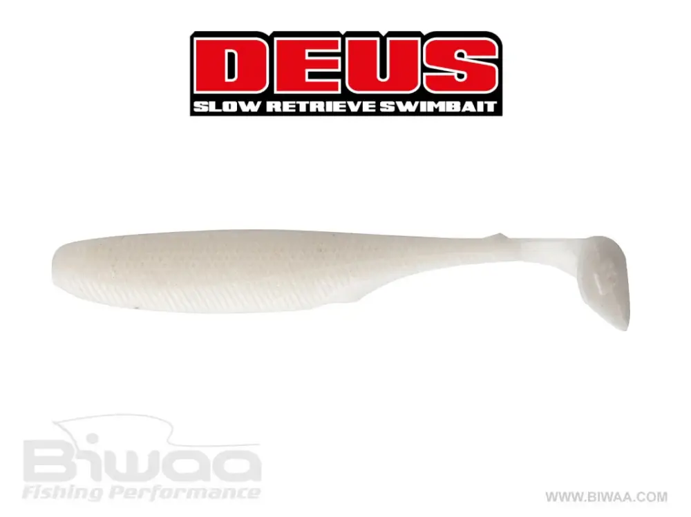 Shad Biwaa Deus Pearl White, 5.1cm, 14buc/plic Plată sigură