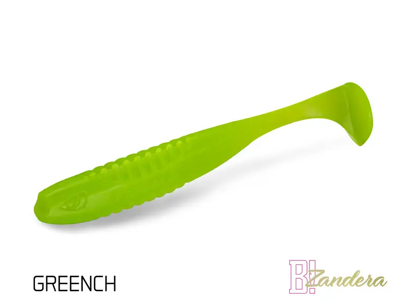 Shad Delphin ZANDERA UVs, Greench, 10cm, 5buc/blister Reducere