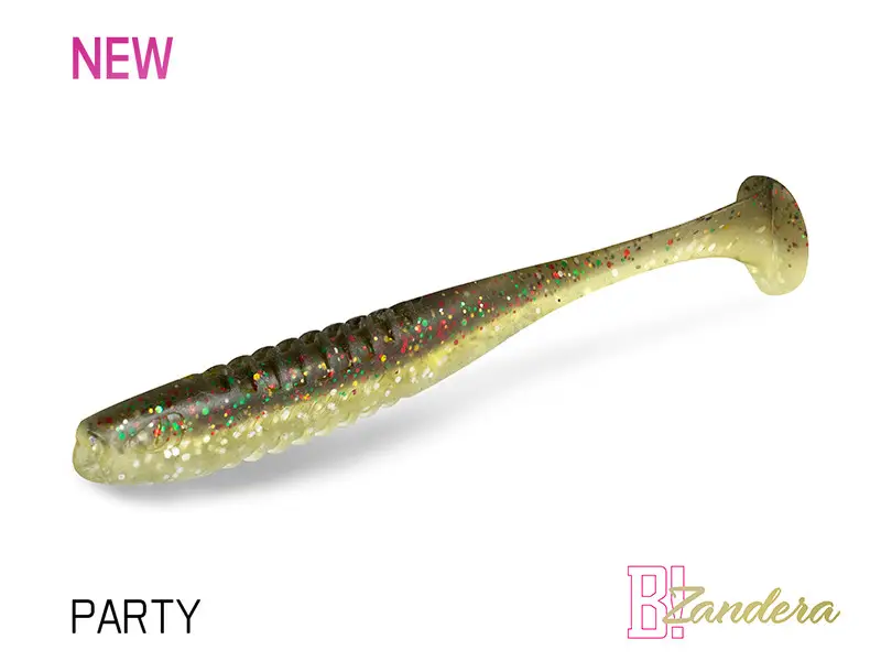 Shad Delphin ZANDERA UVs, Party, 10cm, 5buc/blister Popular