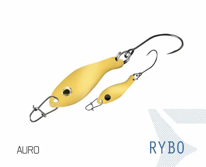 Lingurita Oscilanta Delphin Rybo, 2.5cm, 0.5g, Culoare AURO Plată sigură