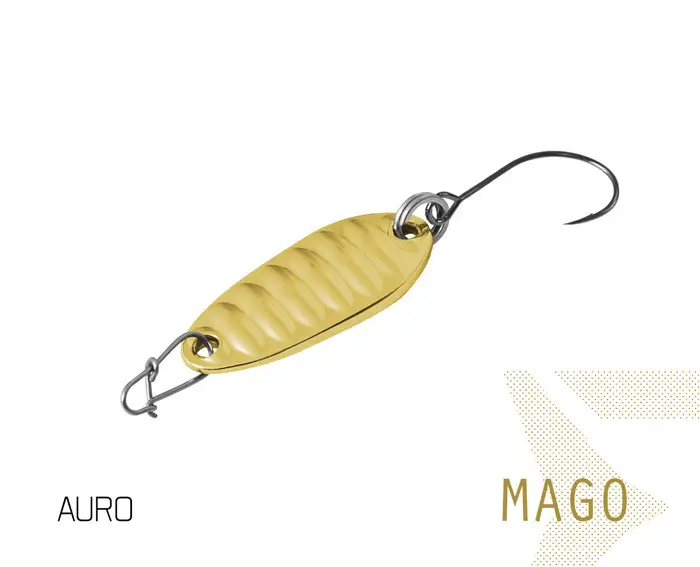 Lingurita Oscilanta Delphin MAGO, 2.4cm, 2g,Culoare Auro Preț promoțional
