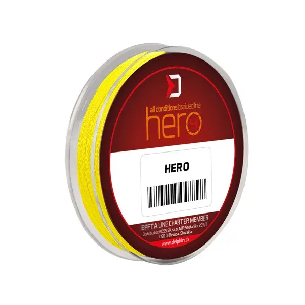 Livrare gratuită Fir Textil Delphin HERO 4, Galben Fluo, 15m