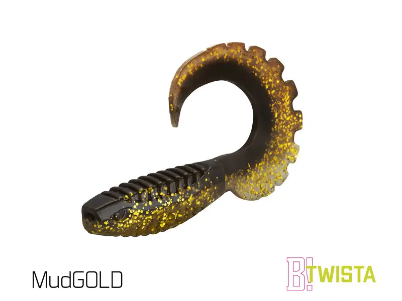 Cumpărături sigure Twister Delphin TWISTA UVs, 8cm, 5buc/plic, Culoare MudGold