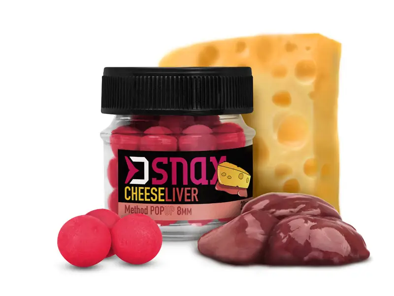 Reducere de preț Pop Up Delphin D Snax Method, 8mm, 20g/borcan, Branza-Ficat