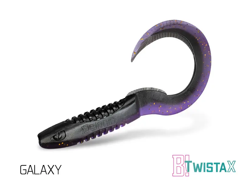 Vezi acum Twister Delphin Twistax Eeltail UVS, 6cm, 5buc/plic, Culoare Galaxy