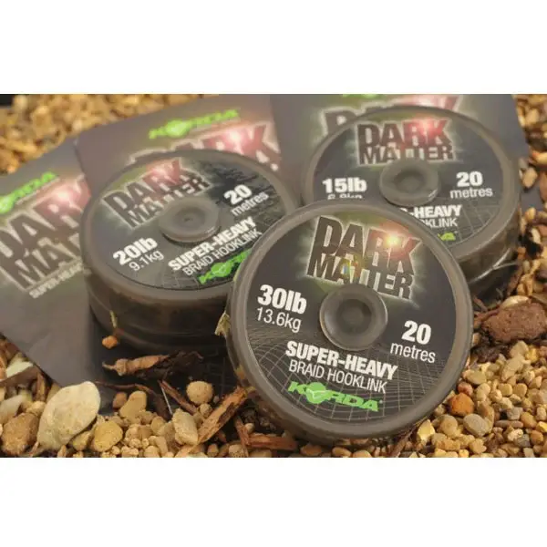 Fir Textil Korda Dark Matter Super-Heavy Braid Hooklink 20m Cel mai vândut