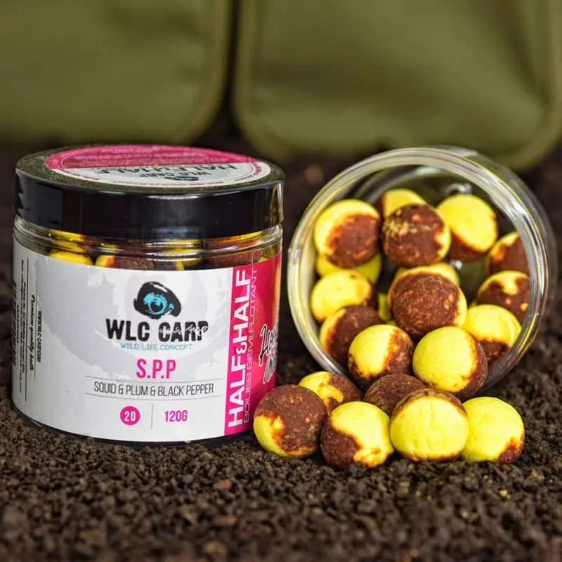 Calitate înaltă Boilies de Carlig WLC Carp Half&Half, 20mm, 120g,S.P.P