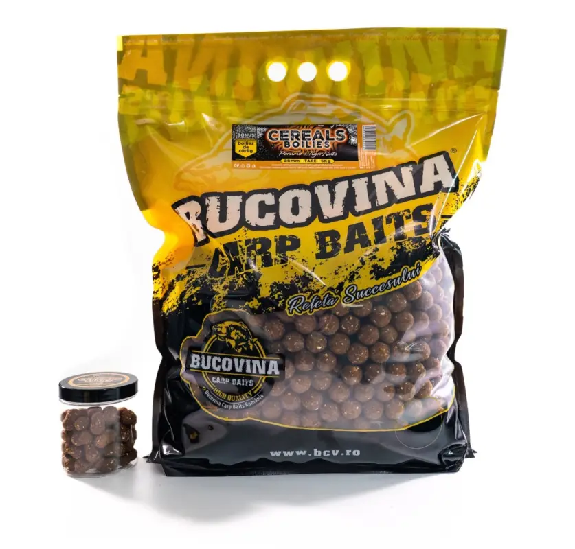 Boilies Bucovina Baits Cereals, Porumb & Tiger Nuts, 20mm, 5kg Reducere