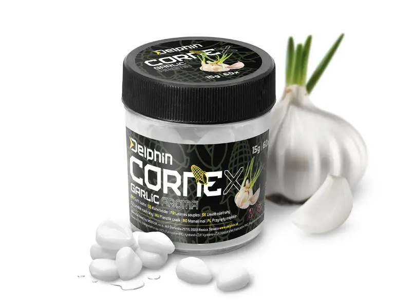 Porumb Flotant Delphin CorneX Pop Up – Usturoi, Alb, 60buc Super ofertă