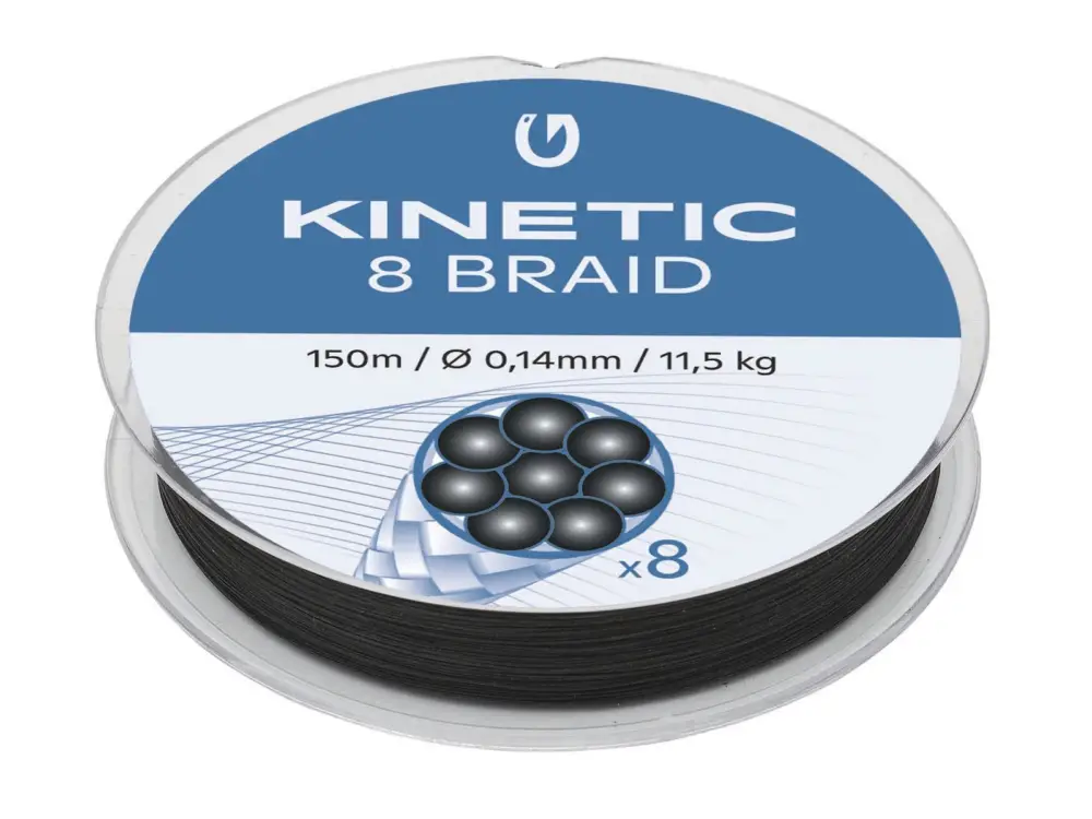 Fir Textil Kinetic 8-Braid 150m Plată securizată