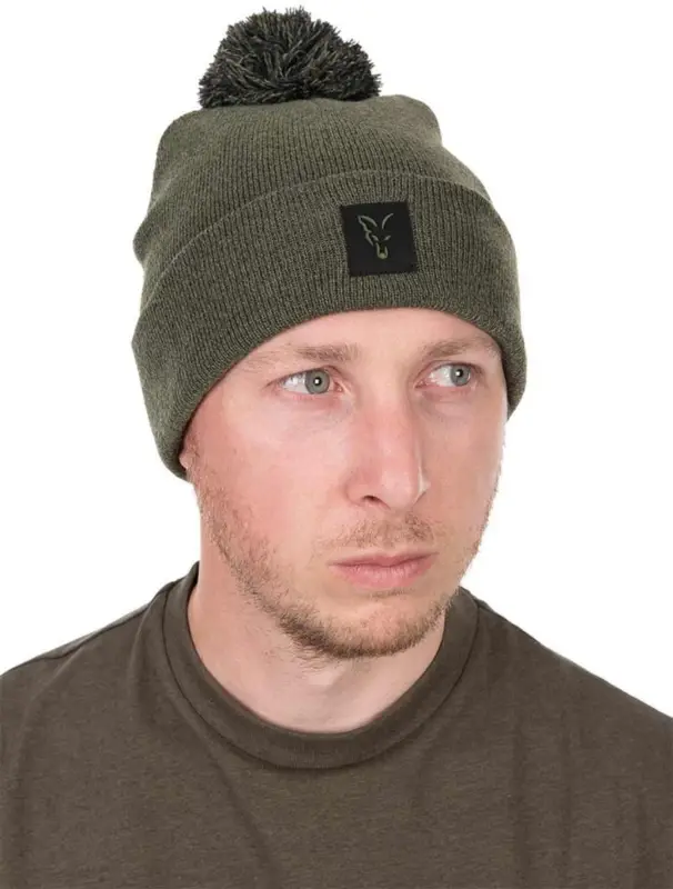 Promoție Fes Fox Collection Bobble Hat, Green/Black