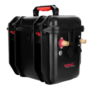 Premium Acumulator si Cutie Transport Lithium Outdoor Box 12V, 100Ah Rhino Motors