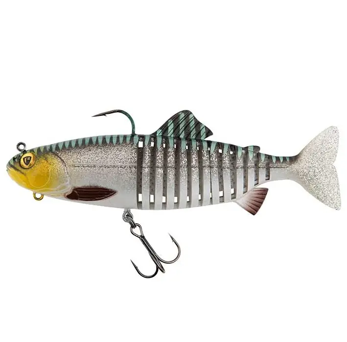 Premium Swimbait FOX Rage Replicant Jointed, UV Silver Halo, 15cm, 60g