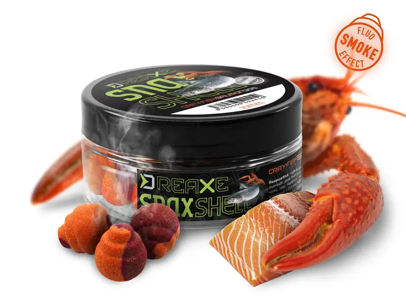 Preț promoțional Momeala de Carlig Wafters Solubil Delphin D SNAX SHELL, 12mm, 30g, Somon Shrimp