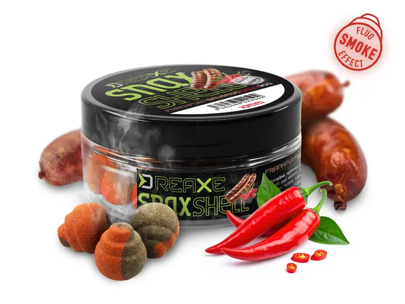 Ofertă exclusivă Momeala de Carlig Wafters Solubil Delphin D SNAX SHELL, 14mm, 30g, Frankfurter Chili