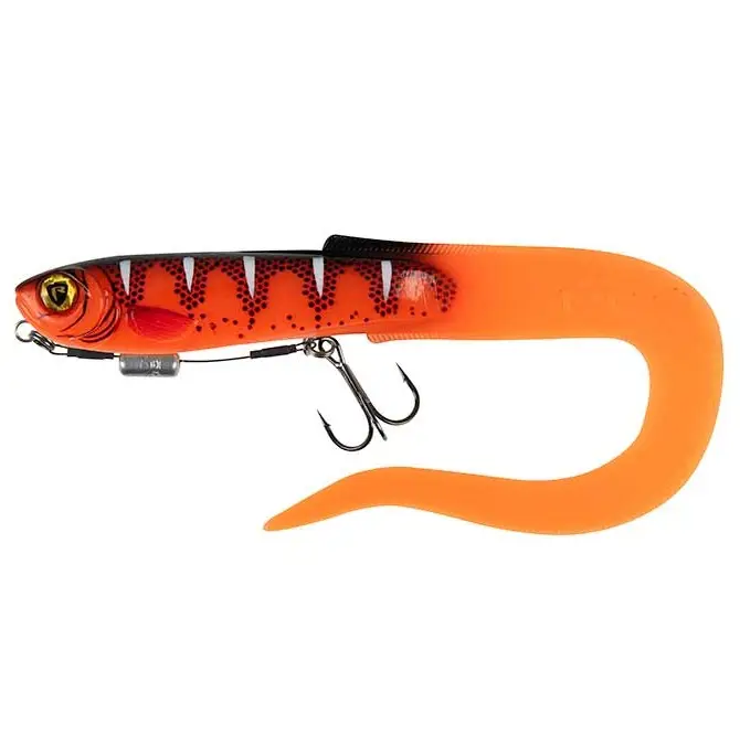 Chilipir Grub Fox Rage Slick Eel Loaded, UV Red Wake, Nr.1/0, 28cm