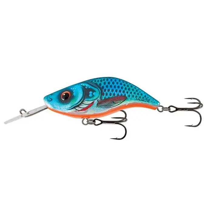 Vobler Salmo Sparky Shad Floating, Blue Holographic Shad, 4cm, 3.5g Chilipir