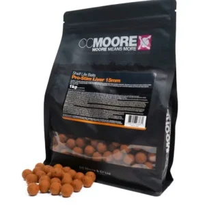 Disponibil imediat Boilies CC Moore Pro-Stim Liver Shelf Life Baits Boilies, 1kg, 15mm
