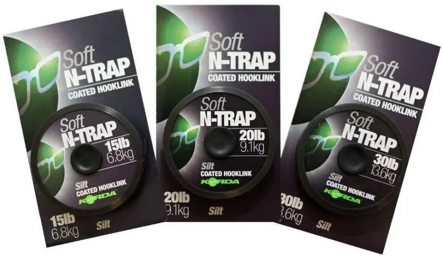 Mai ieftin Fir Textil Cu Camasa Korda N-Trap Soft Coated Hooklink Silt, 20m