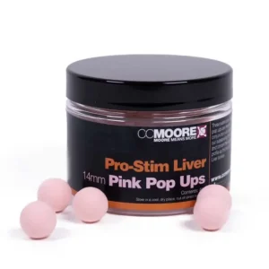 Transport gratuit Pop-Up CC Moore Pro-Stim Liver, 12mm, 55buc/borcan, Roz