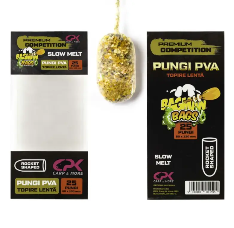 Promoție Pungi PVA CPK Bagman Premium Competition, Slow Melt, 25buc
