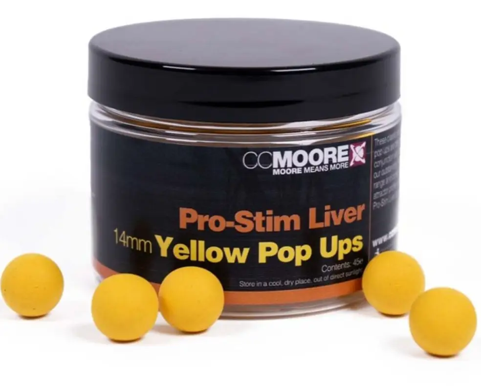 Reduceri Pop-Up CC Moore Pro-Stim Liver, 14mm, 45buc/borcan, Galben