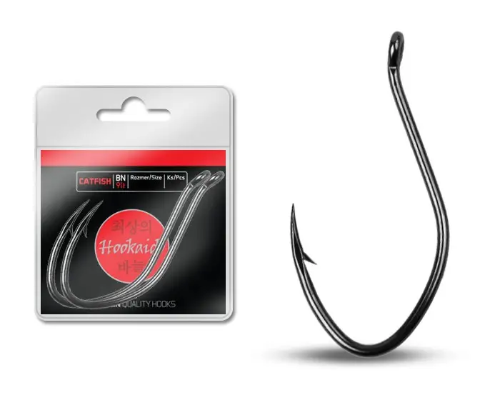 Premium Carlige Somn Delphin Hookaido CATFISH Ring, Black Nickel