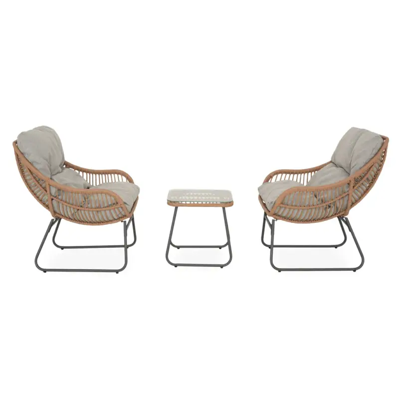 Livrare rapidă RACO Set mobilier terasă/grădină, 2 fotolii și măsuță