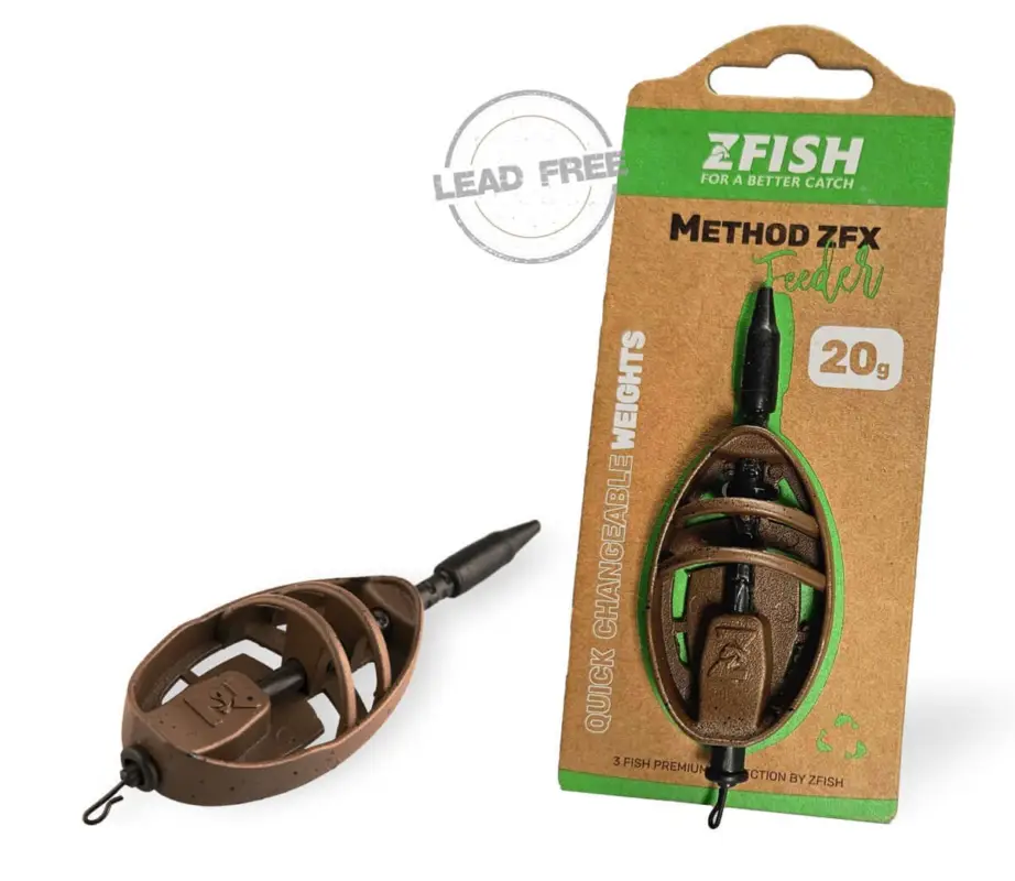 Momitor Method Feeder ZFish ZFX 20g-60g - Feeder Clasic, Aerodinamic Plată sigură