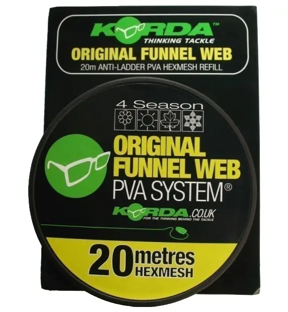 Ofertă exclusivă Rezerva Plasa Solubila Korda PVA Original Funnel Web Refill, Hexmesh, 5m