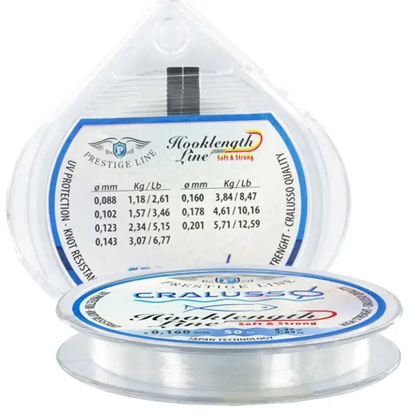 Promoție Fir Monofilament Cralusso Hooklength Line Soft & Strong, Transparent, 50m