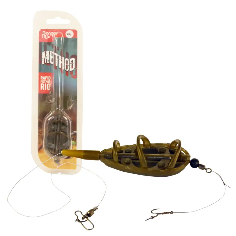 Montura Method Feeder Benzar Rapid Method Rig, Carlig nr.10 Livrare rapidă