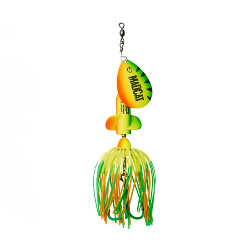 Spinnerbait Madcat A-Static Screaming Spinner, Firetiger UV, 65g Cumpărături sigure