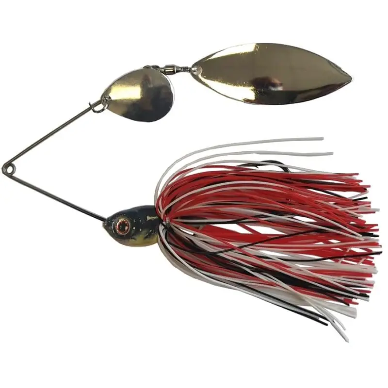 Retur ușor Spinnerbait Berti Gigant Salcie Salcie, Alb Negru Rosu, 17g
