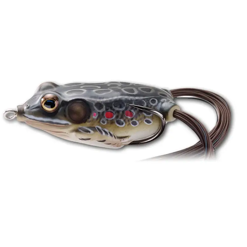 Lichidare de stoc Vobler LiveTarget Hollow Body Frog, Brown Black, 4.5cm, 7g