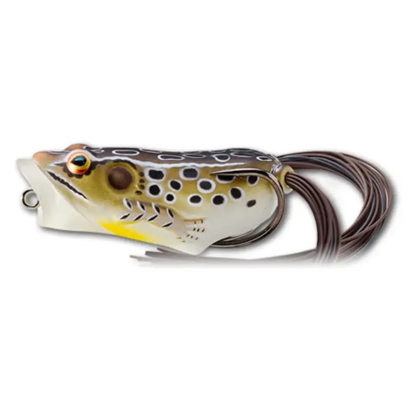 Cel mai bun preț Vobler LiveTarget Hollow Body Frog Popper, Tan Brown, 6.5cm, 14g