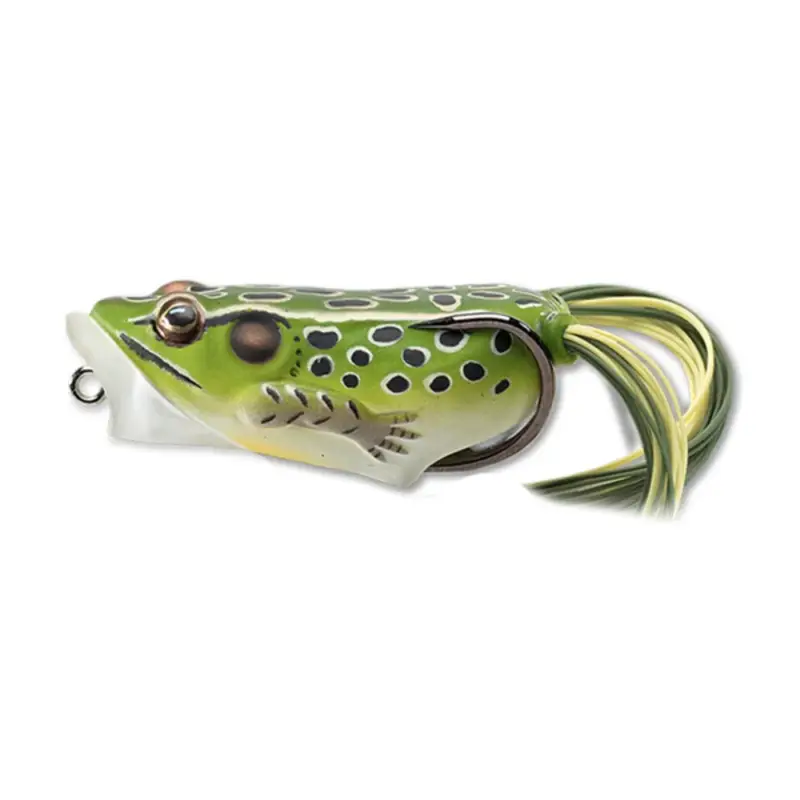 Vobler LiveTarget Hollow Body Frog Popper, Green Yellow, 5.5cm, 11g Vezi acum