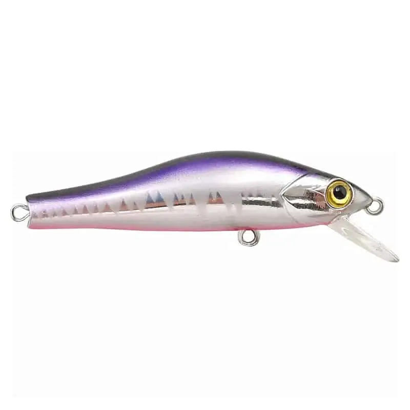 Livrare gratuită Vobler Mustad Scurry Minnow 55S, Chrome Purple Black, 5.5cm, 5g