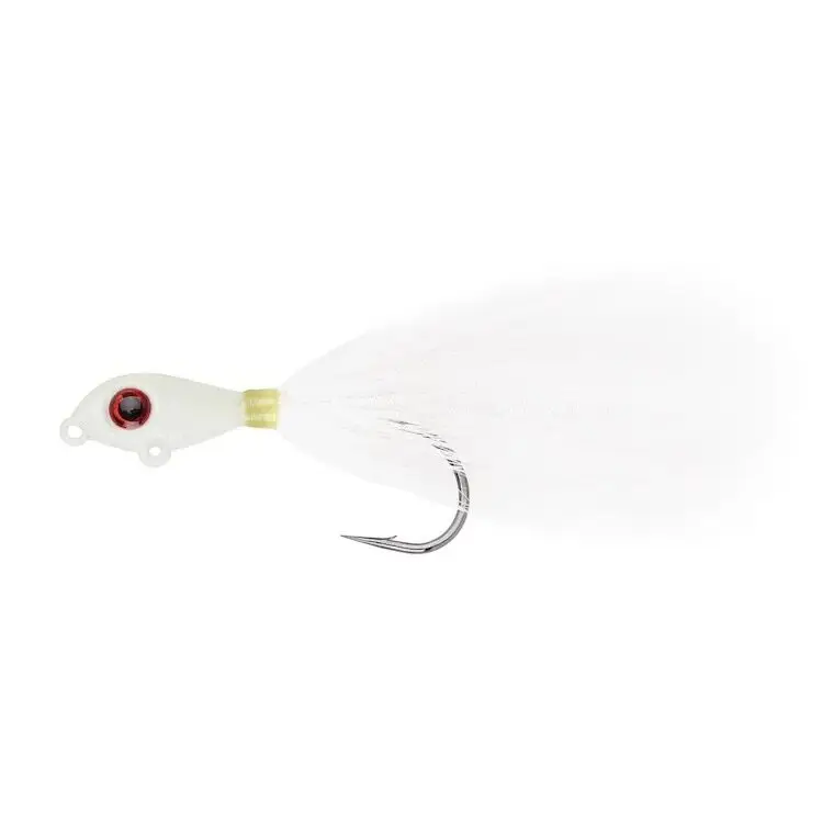 Ieftin Jig Mustad Big Eye Bucktail, Glow Green, 10g