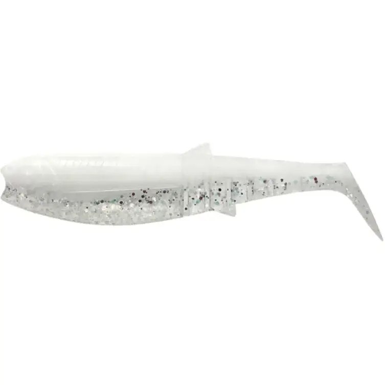 Shad Savage Gear Cannibal Shad, White Flash, 12.5cm, 20g, 4buc Livrare expres