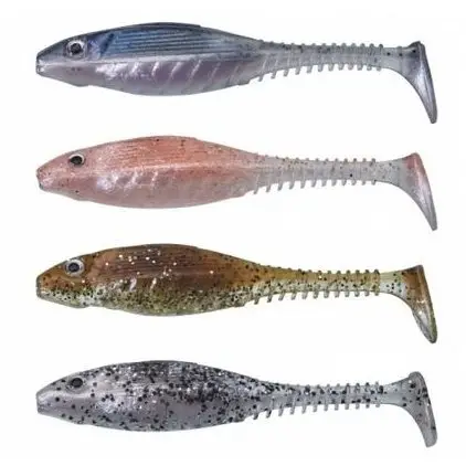 Kit Shad-uri Gunki Grubby Clear Water, 4buc Noutate