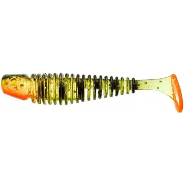 Chilipir Shad Gunki Tipsy SXL, Ghost Stripe Perch, 10cm, 8.7g, 4buc