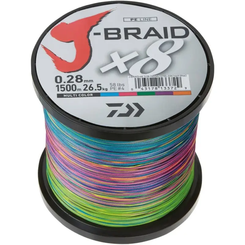 Fir Daiwa J-Braid Grand X8, Multi Color, 0.24mm, 1500m Comandă acum