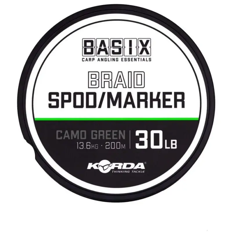 Super ofertă Fir Monofilament Korda Basix Mainline, Camo Green, 13.6kg, 200m