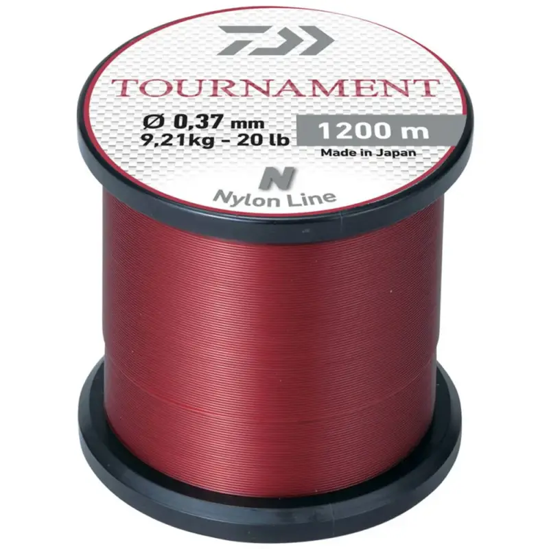 Reducere specială Fir Daiwa Tournament Nylon, Rosu, 0.26mm, 1200m