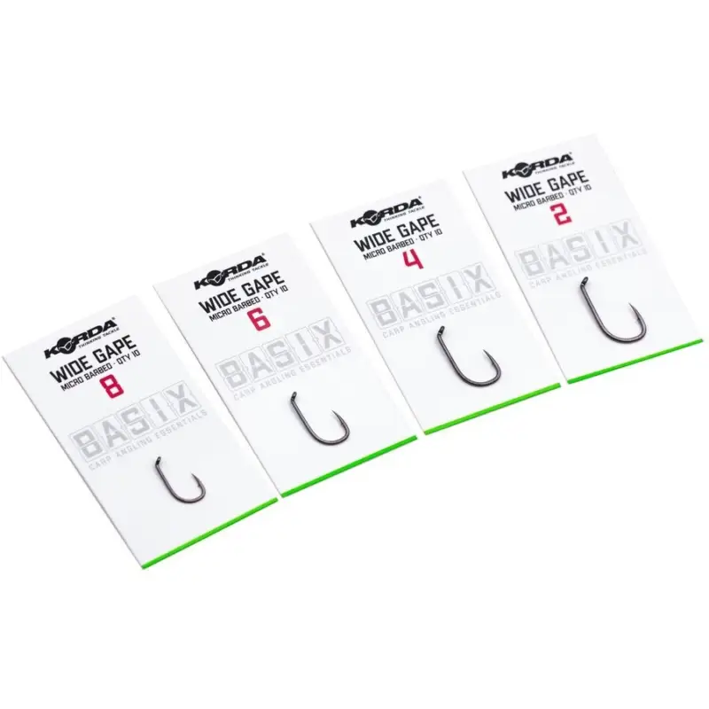 Carlige Korda Basix Wide Gape Micro Barbed, 10buc/plic Mai ieftin