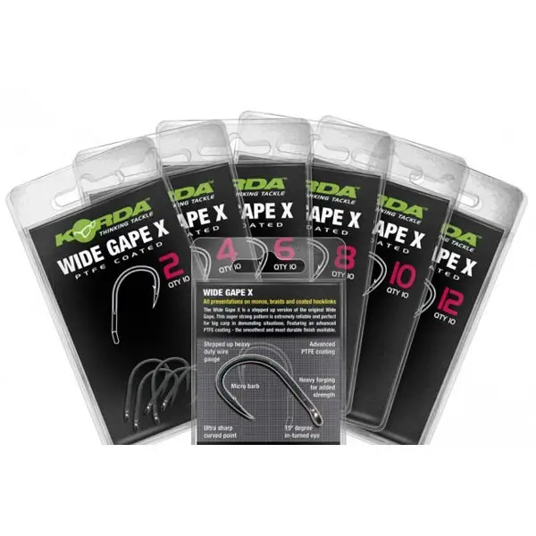 Carlige Korda Wide Gape X, 10buc/plic Livrare expres