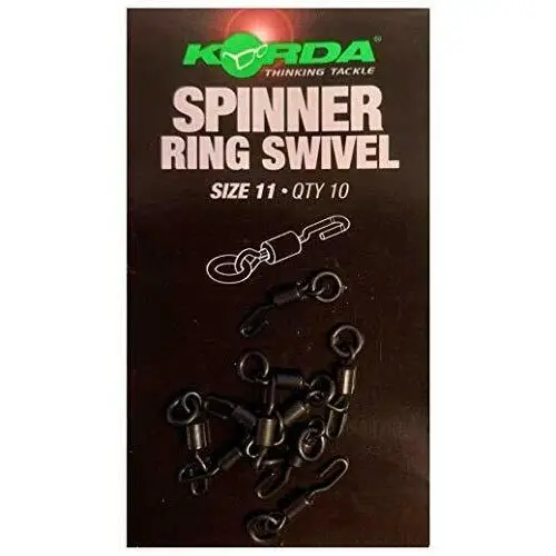 Ofertă exclusivă Vartej cu Anou si Agrafa Rapida Korda Spinner Ring Swivel, Nr.11, 10buc/plic